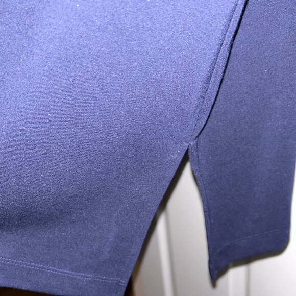 Chico’s Ponte 3D Applique Floral Tunic, Size 2 (Chico's sizes), Navy - Picture 5 of 9